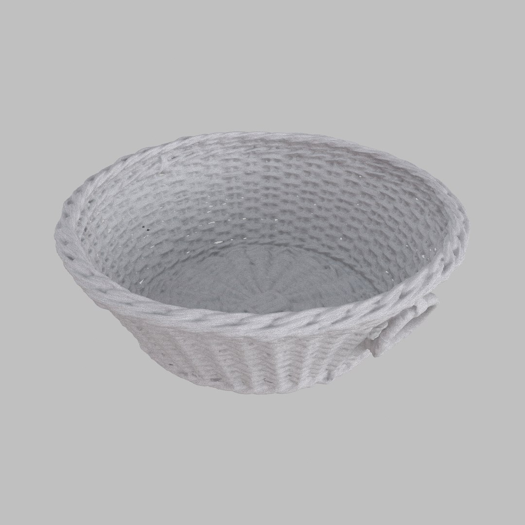 Wicker Basket Model Turbosquid