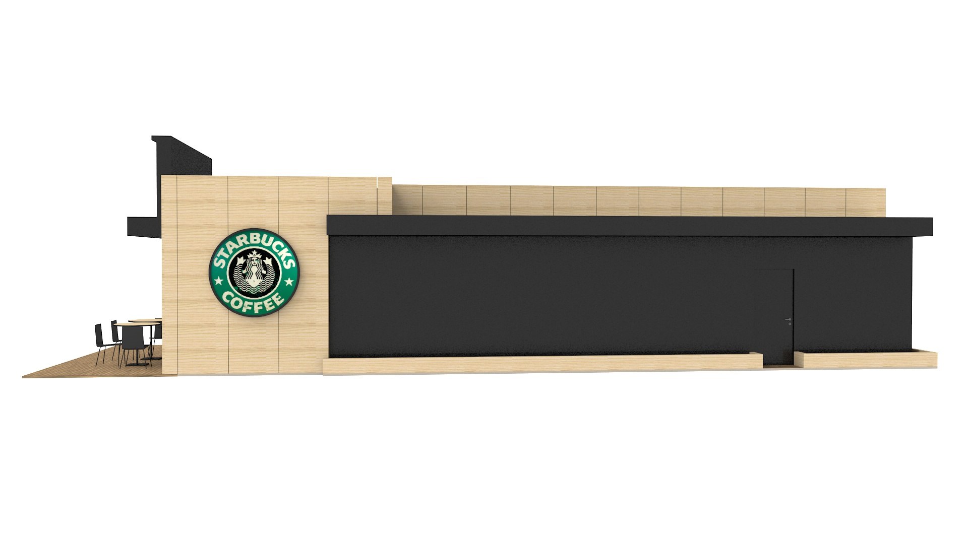 3D Coffee Shop Starbucks Cafe Model TurboSquid 1581710