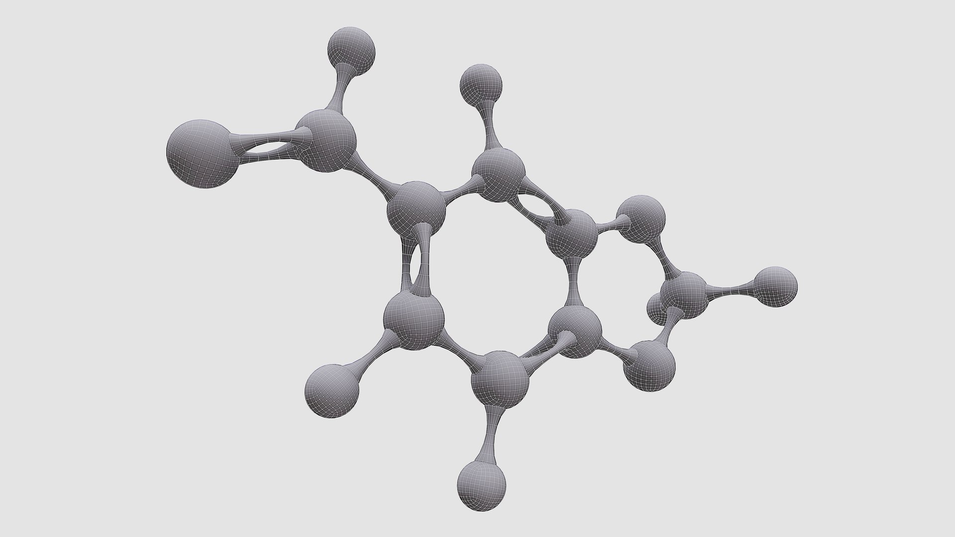 Piperonal Molecule With Pbr K K D Model Turbosquid