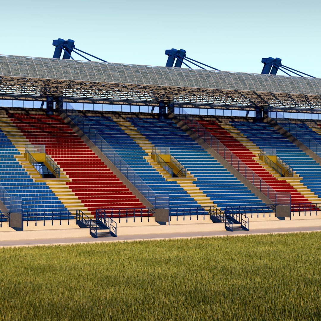 Stadium Seating Tribune 3d Model