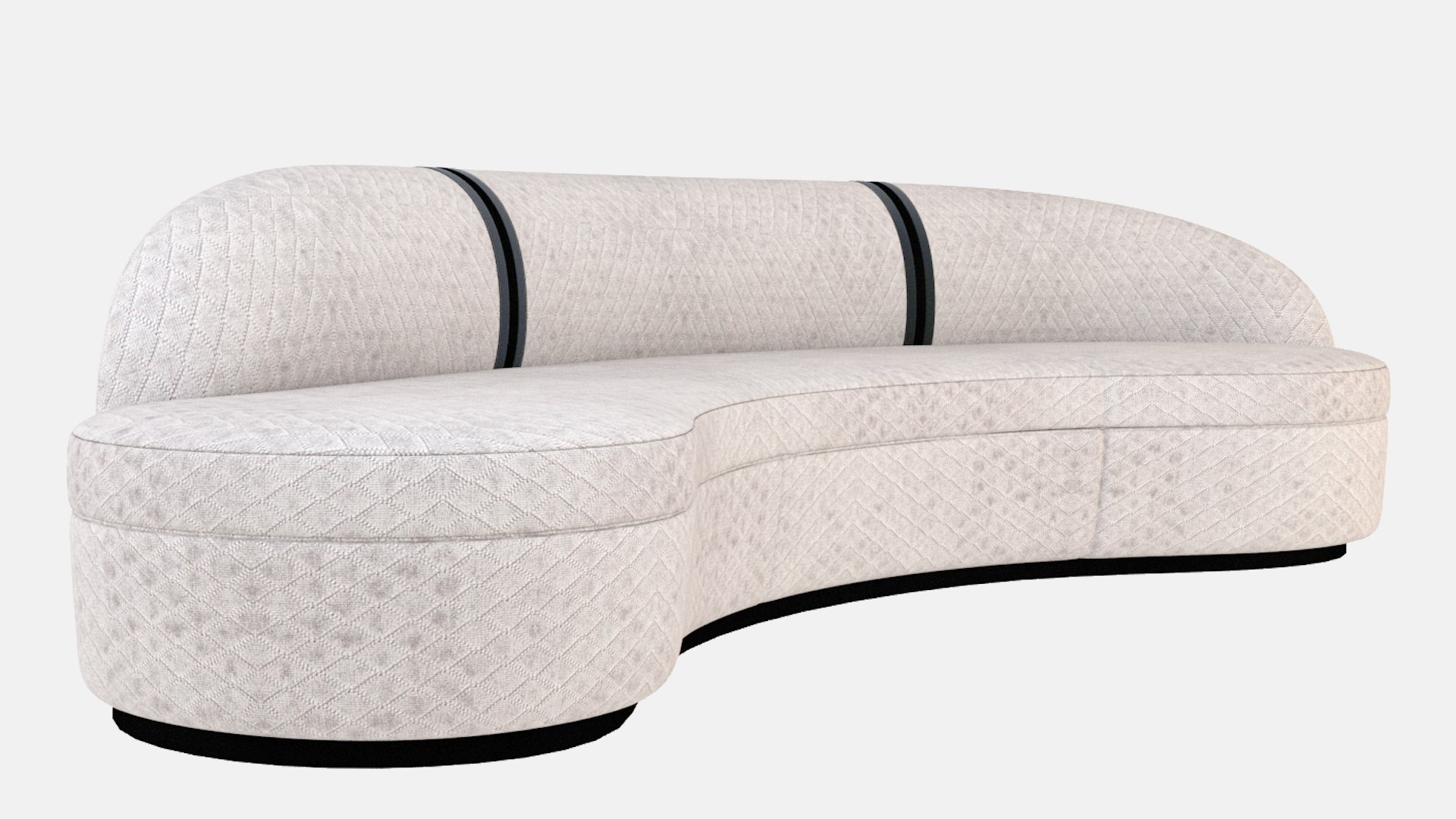 Curved Sofa 3D Model TurboSquid 1972392