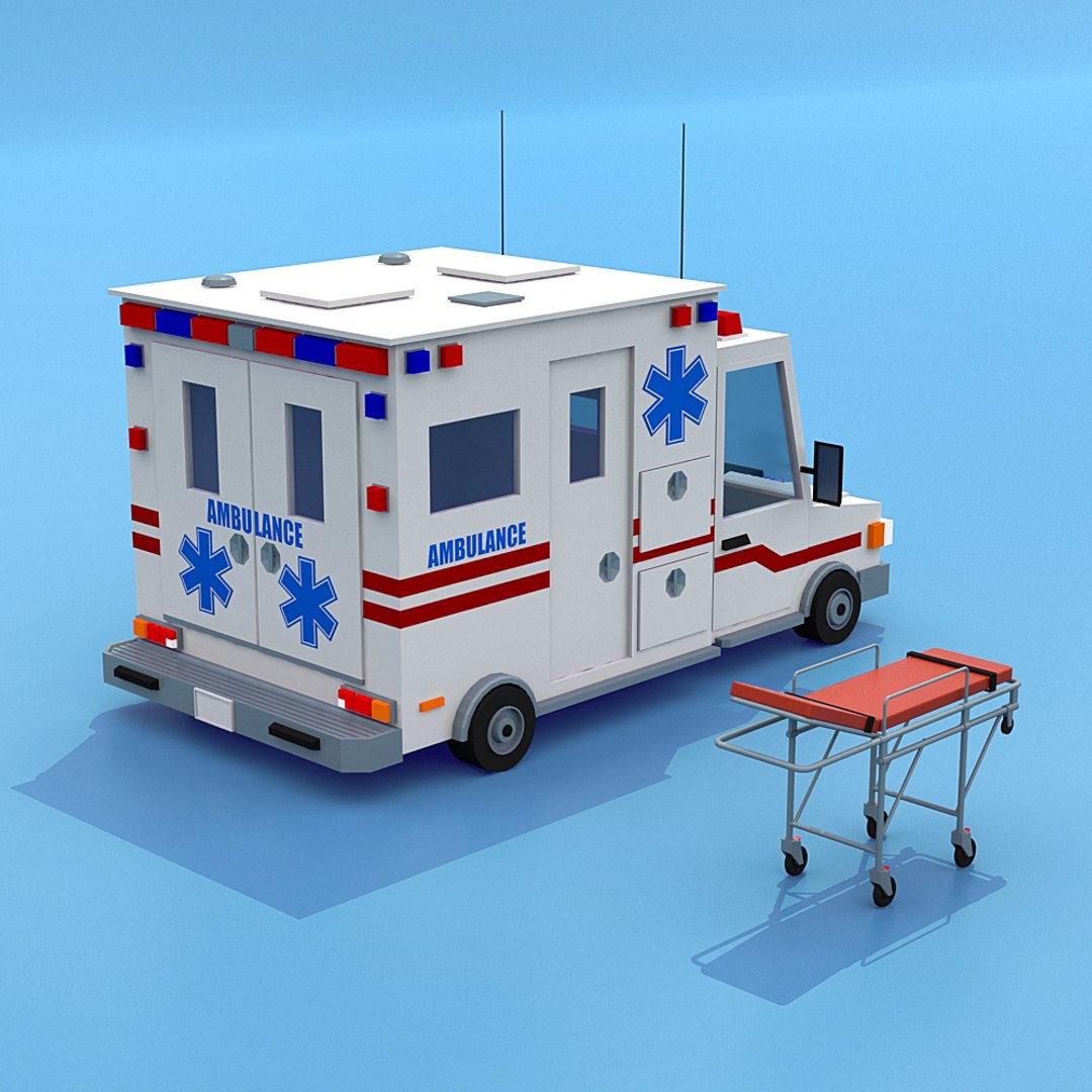 Ambulance Vehicle D Model Turbosquid