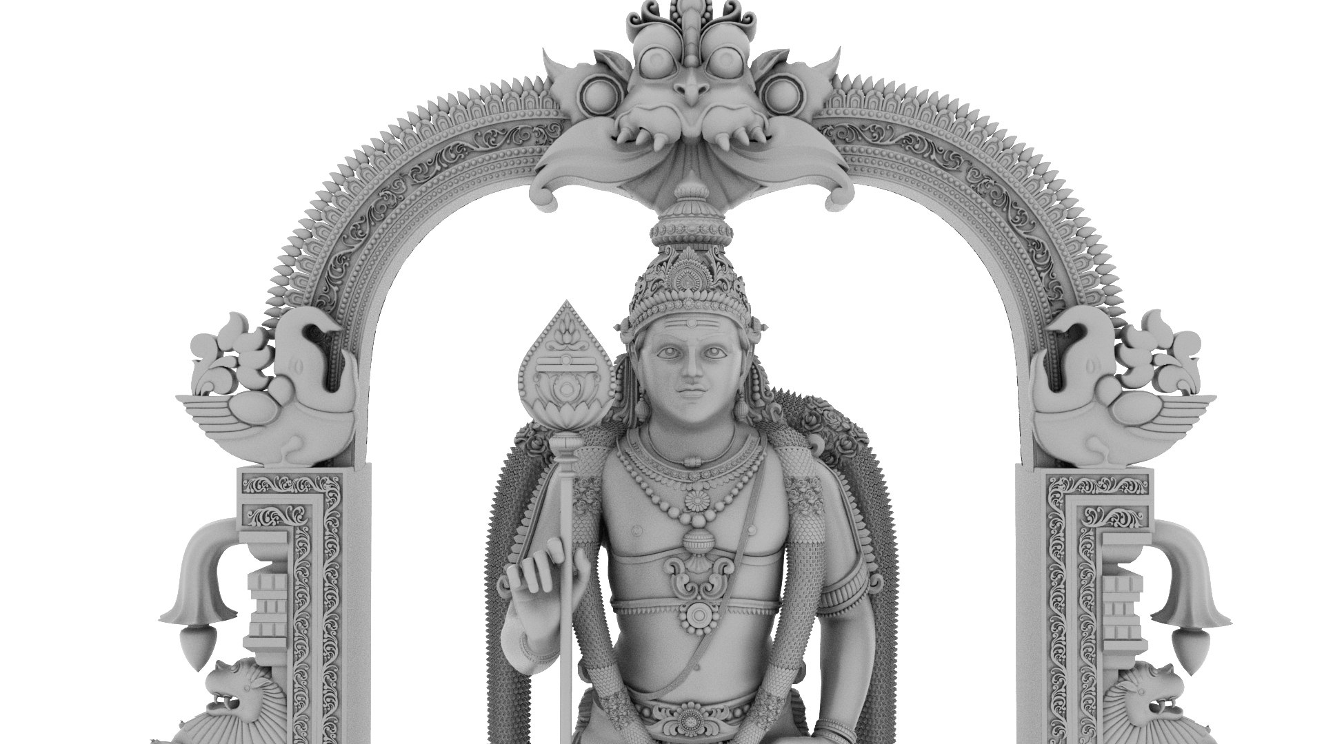 D Lord Murugan Muruga Statue Model Turbosquid