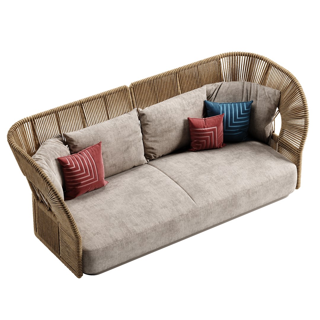 Talenti Cliff Deco Sofa D Model Turbosquid