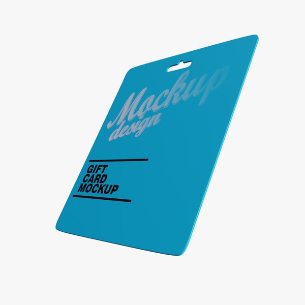3d card mockup