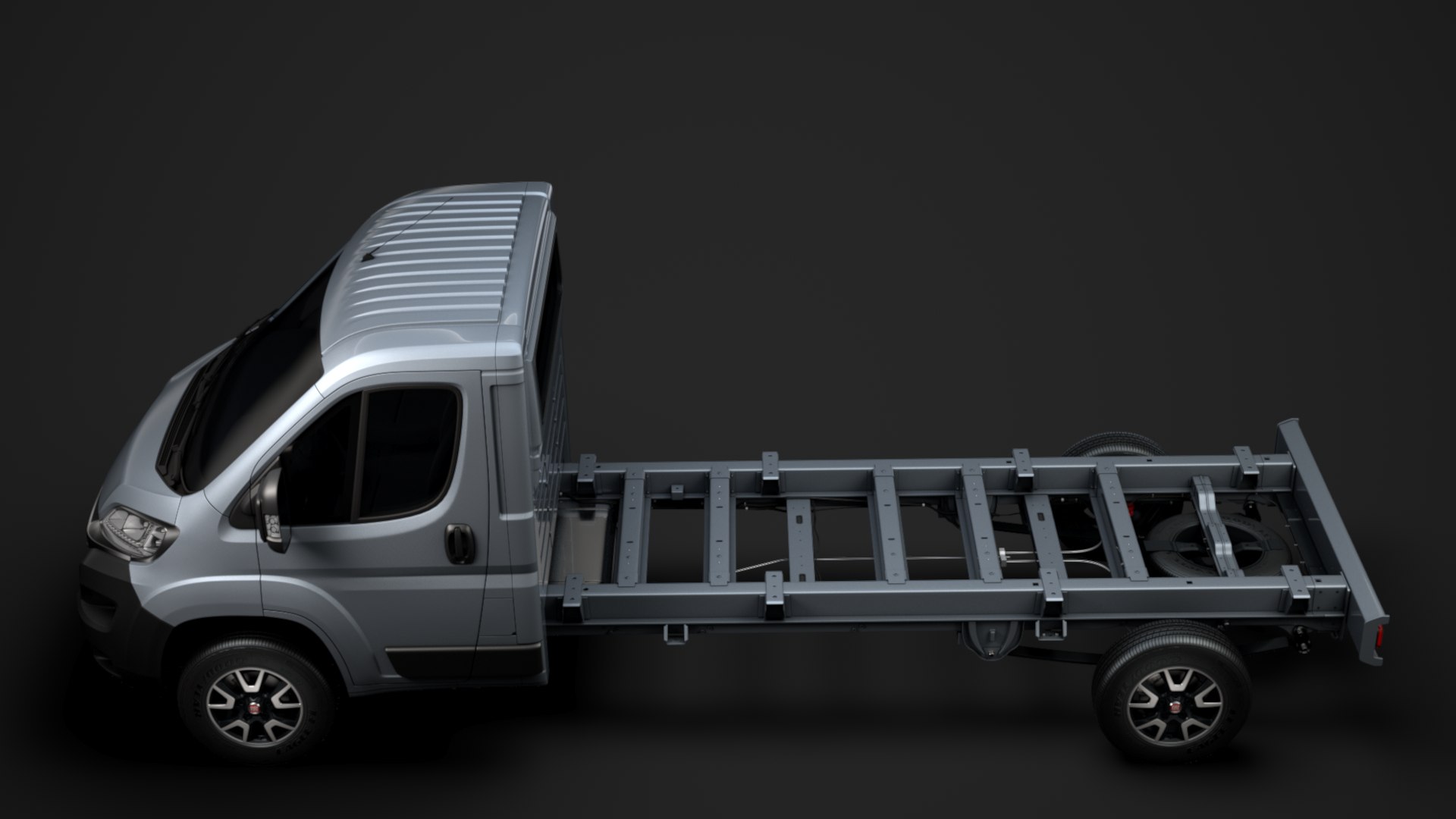 D Fiat Ducato Chassis Truck Turbosquid