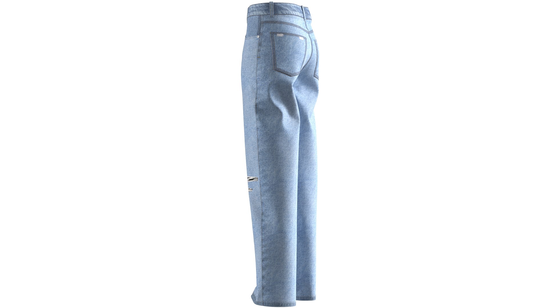 3D Female Denim Jean TurboSquid 2151923