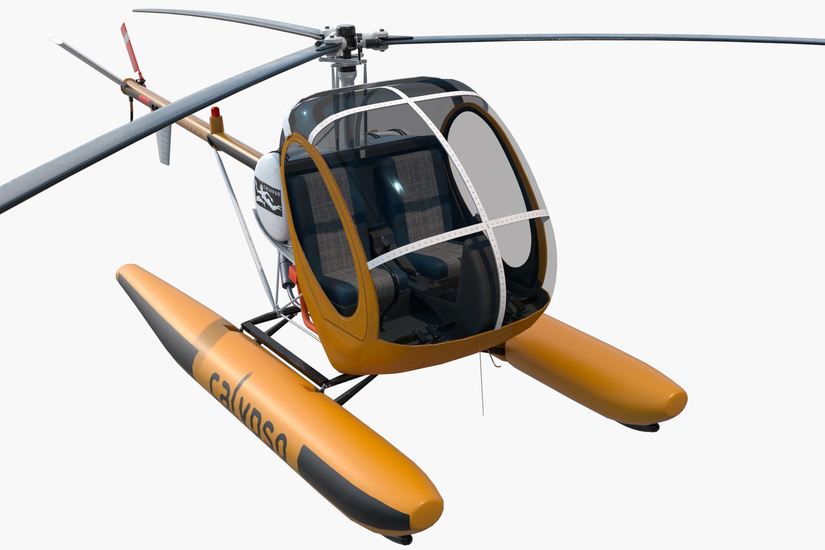 Hughes Schweizer Helicopter Calypso 3D Model TurboSquid 1803627