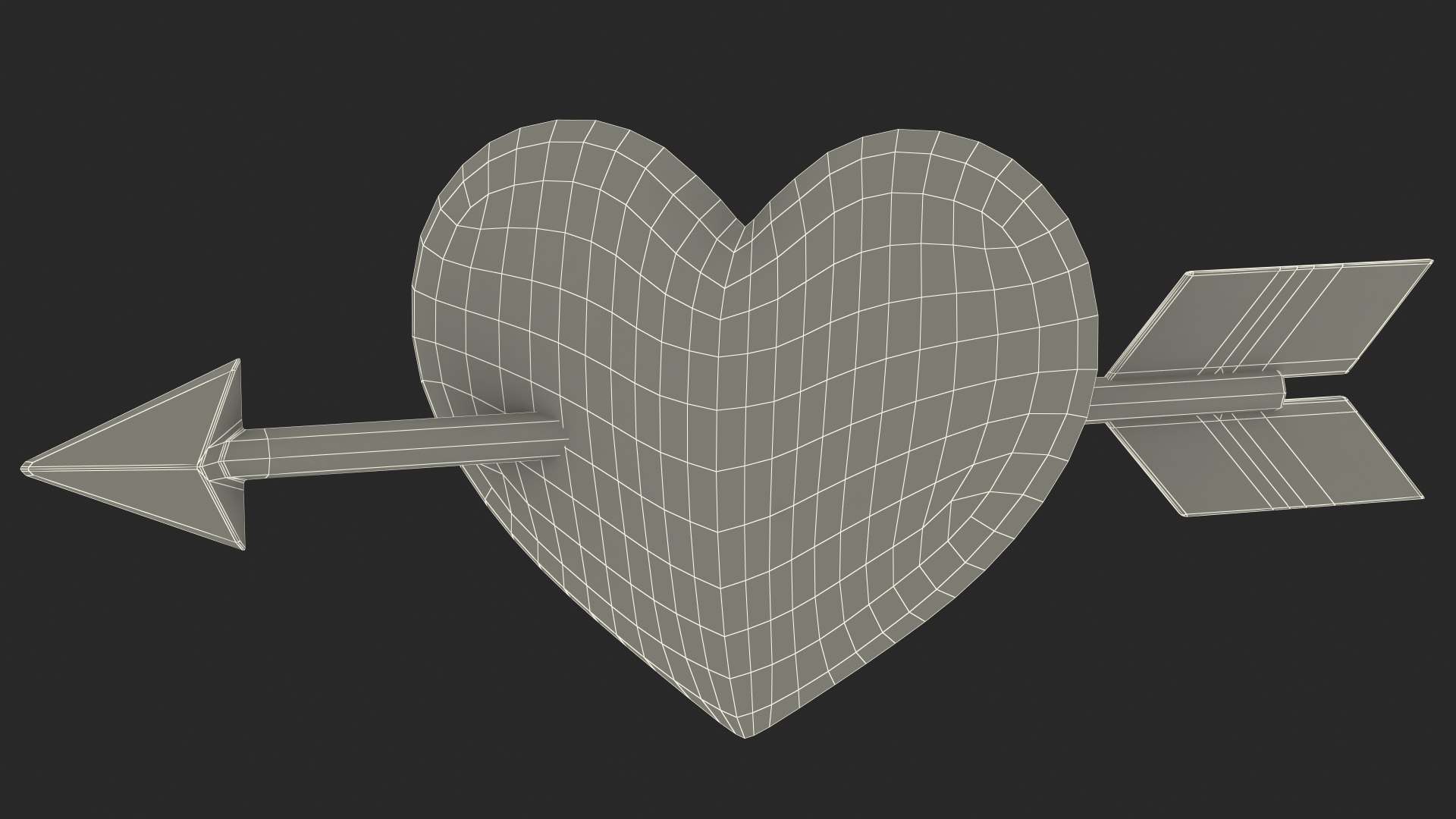 Heart With Arrow Emoji 3D TurboSquid 1799602