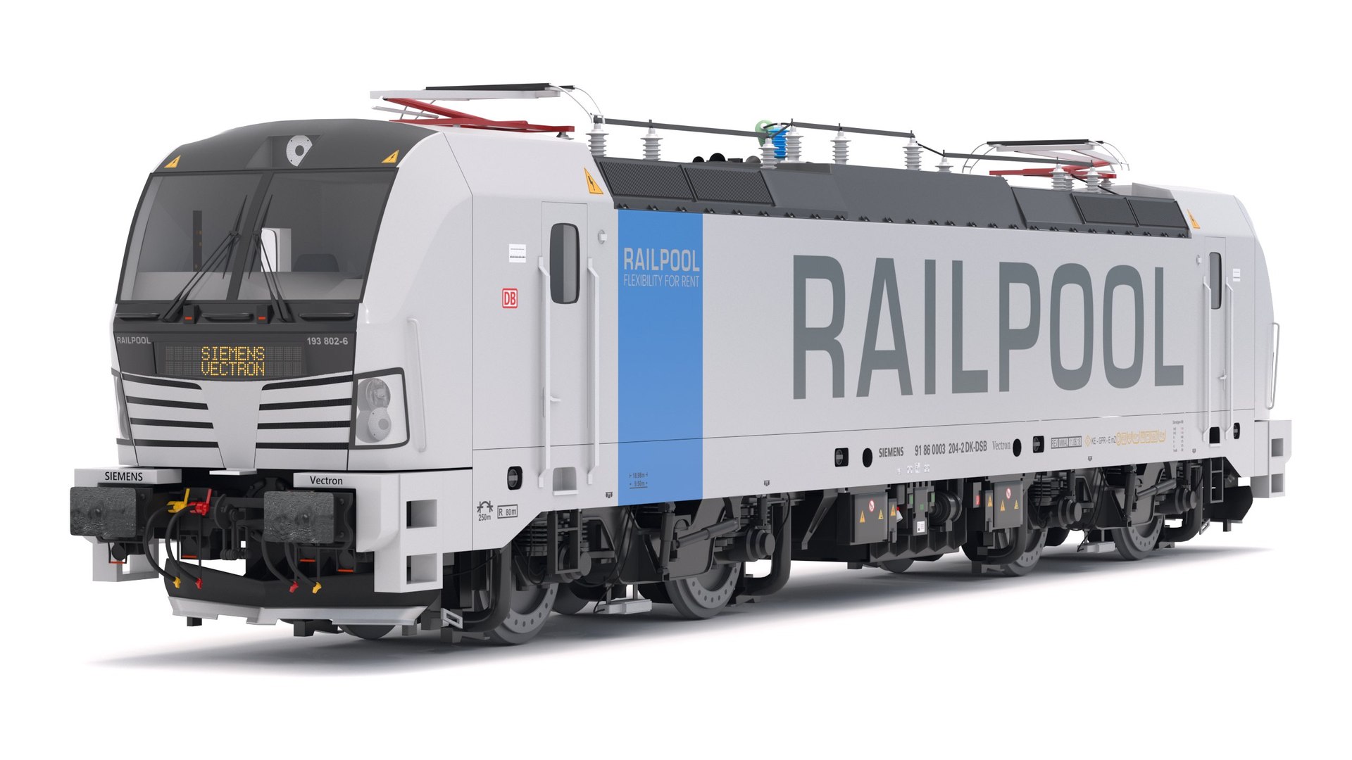 Siemens Vectron Railpool D Turbosquid