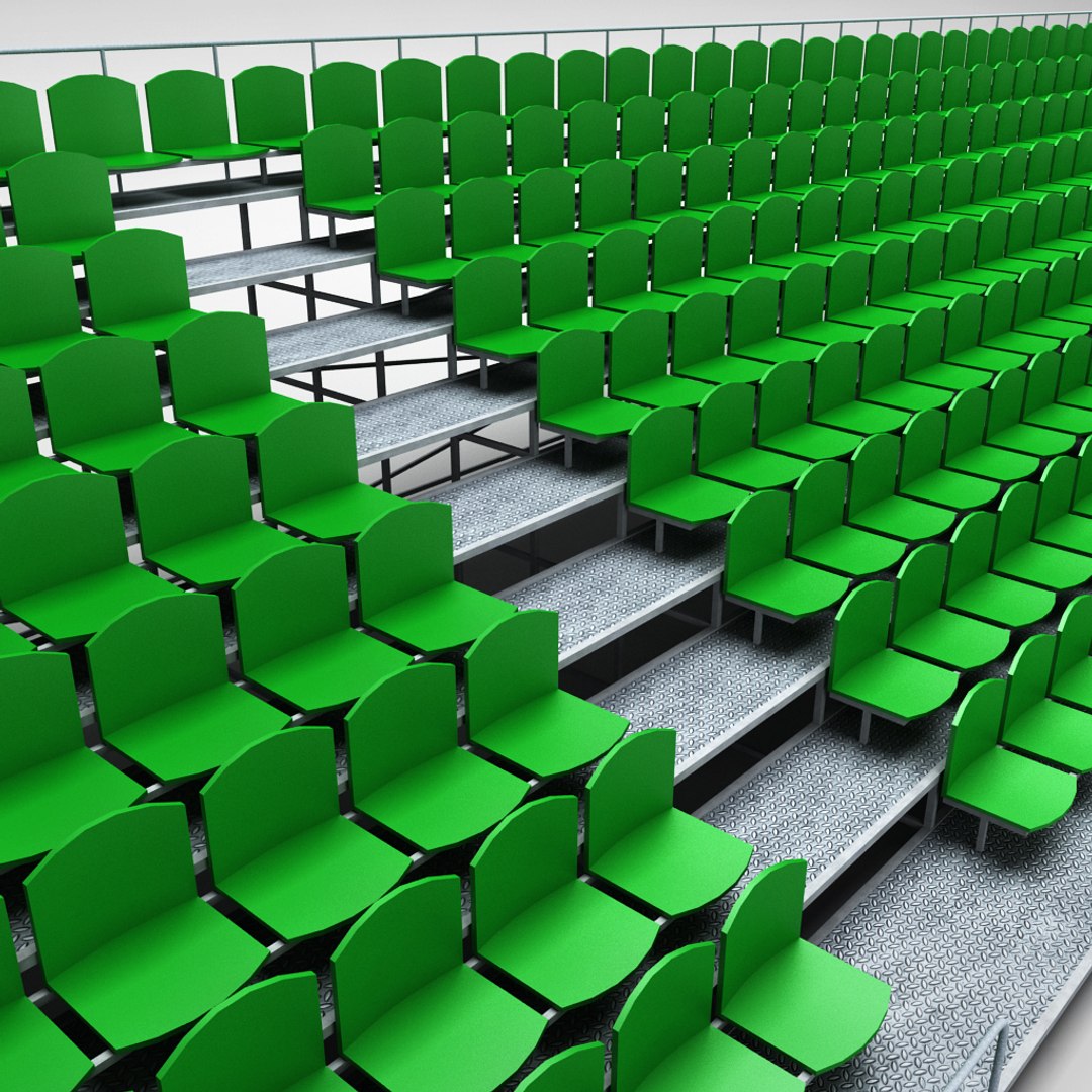 D Stadium Seating Tribune Model