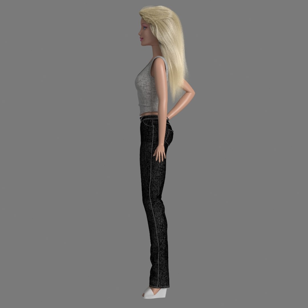 D Model Barbie Doll Nude