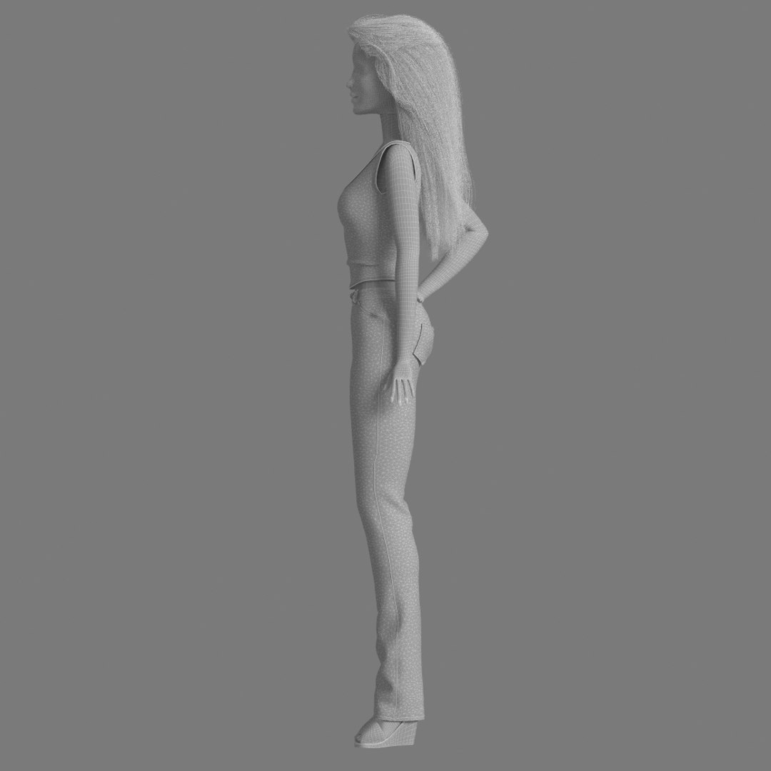 D Model Barbie Doll Nude