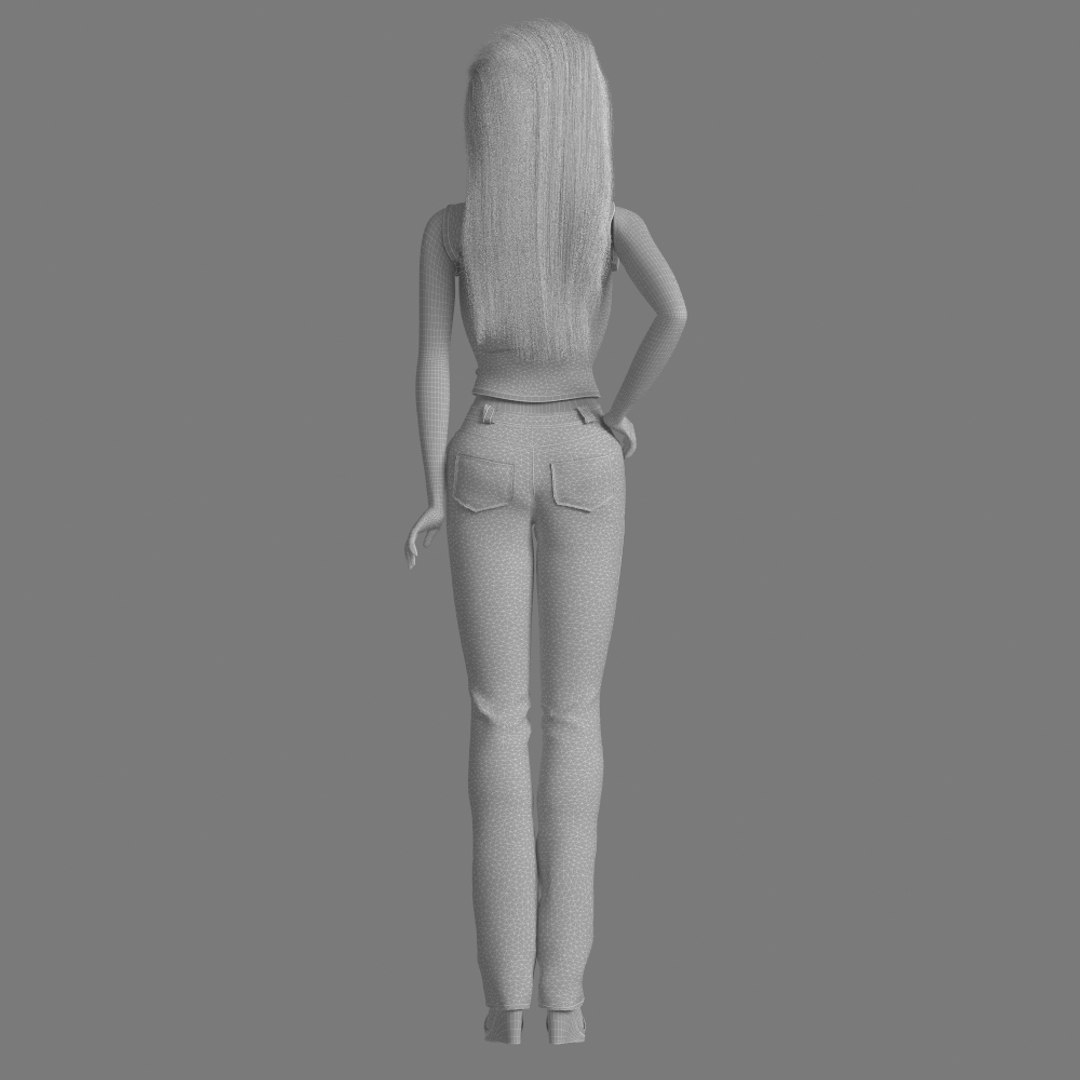 D Model Barbie Doll Nude