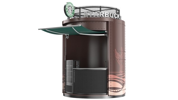 Detailed Starbucks Coffee Bar D Model Turbosquid