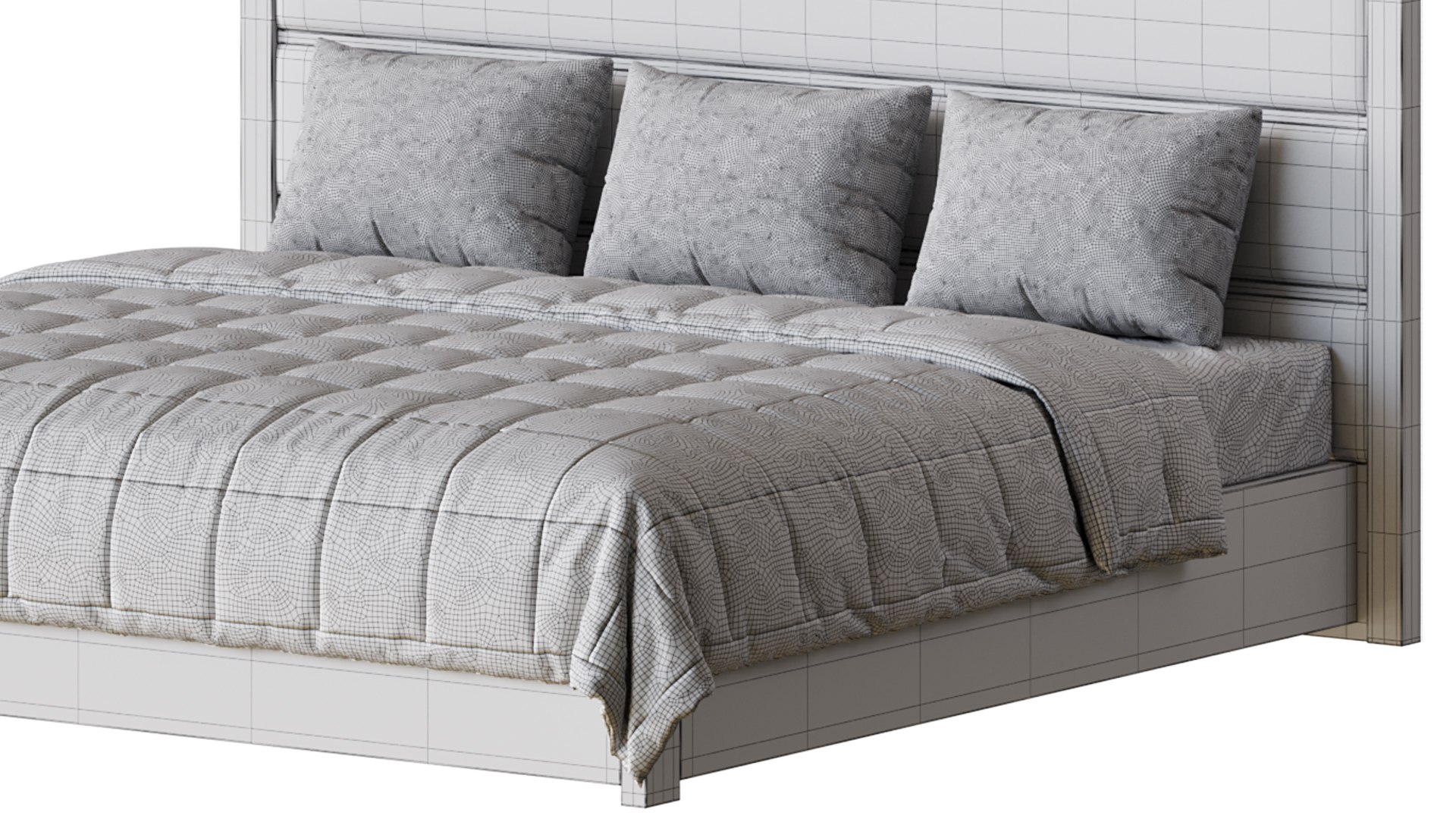 Casa Padrino Luxury Double Bed Frame D Model Turbosquid