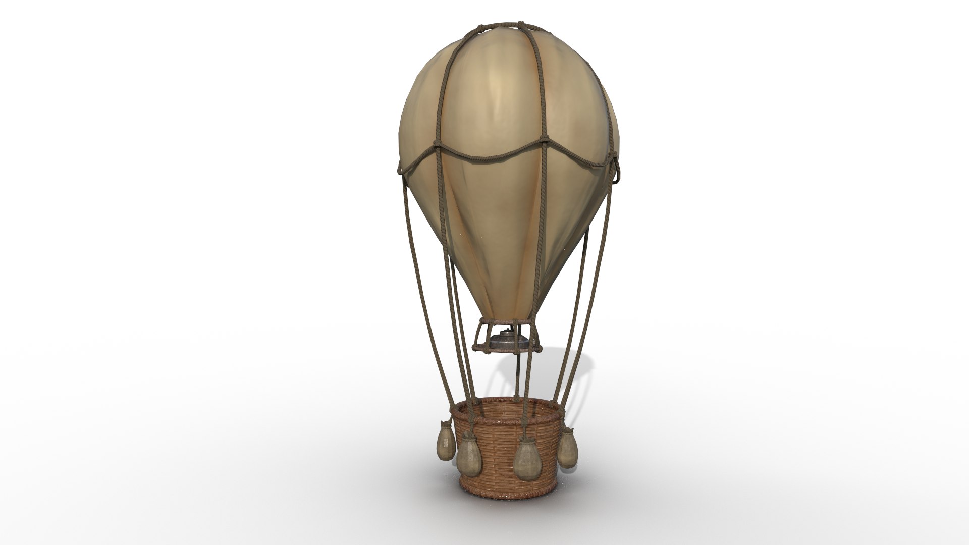 Stylized Hot Air Balloon Pbr Game Ready Model Turbosquid