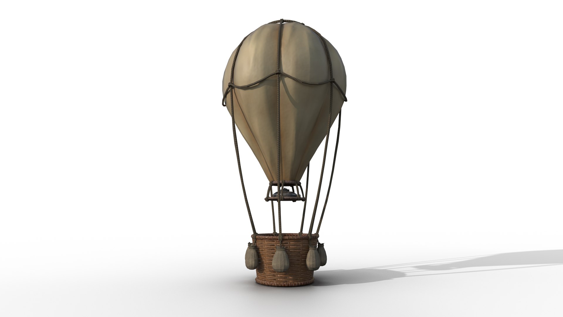 Stylized Hot Air Balloon Pbr Game Ready Model Turbosquid