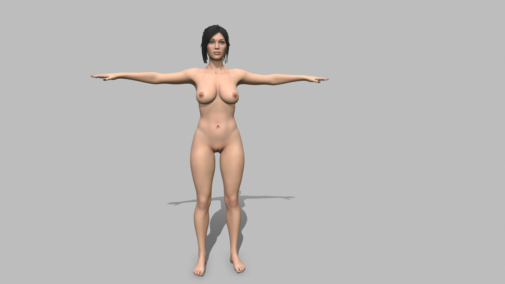 Roberts Game Ready Naked D Turbosquid