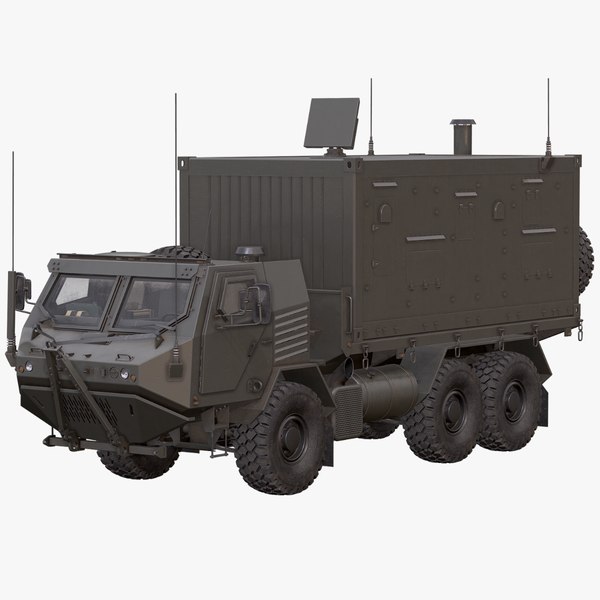 armored concept radar truck 3d model