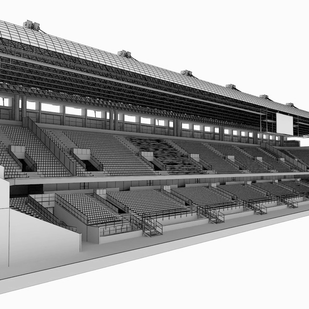 3d Stadium Seating Tribune Wide