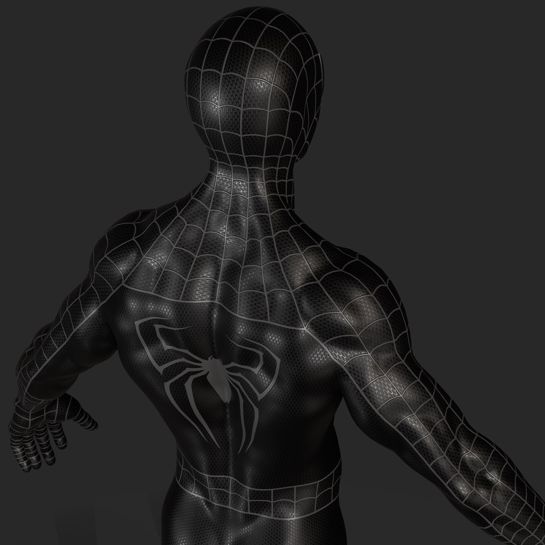 D Spider Man Sam Raimi Symbiote Suit Model Turbosquid