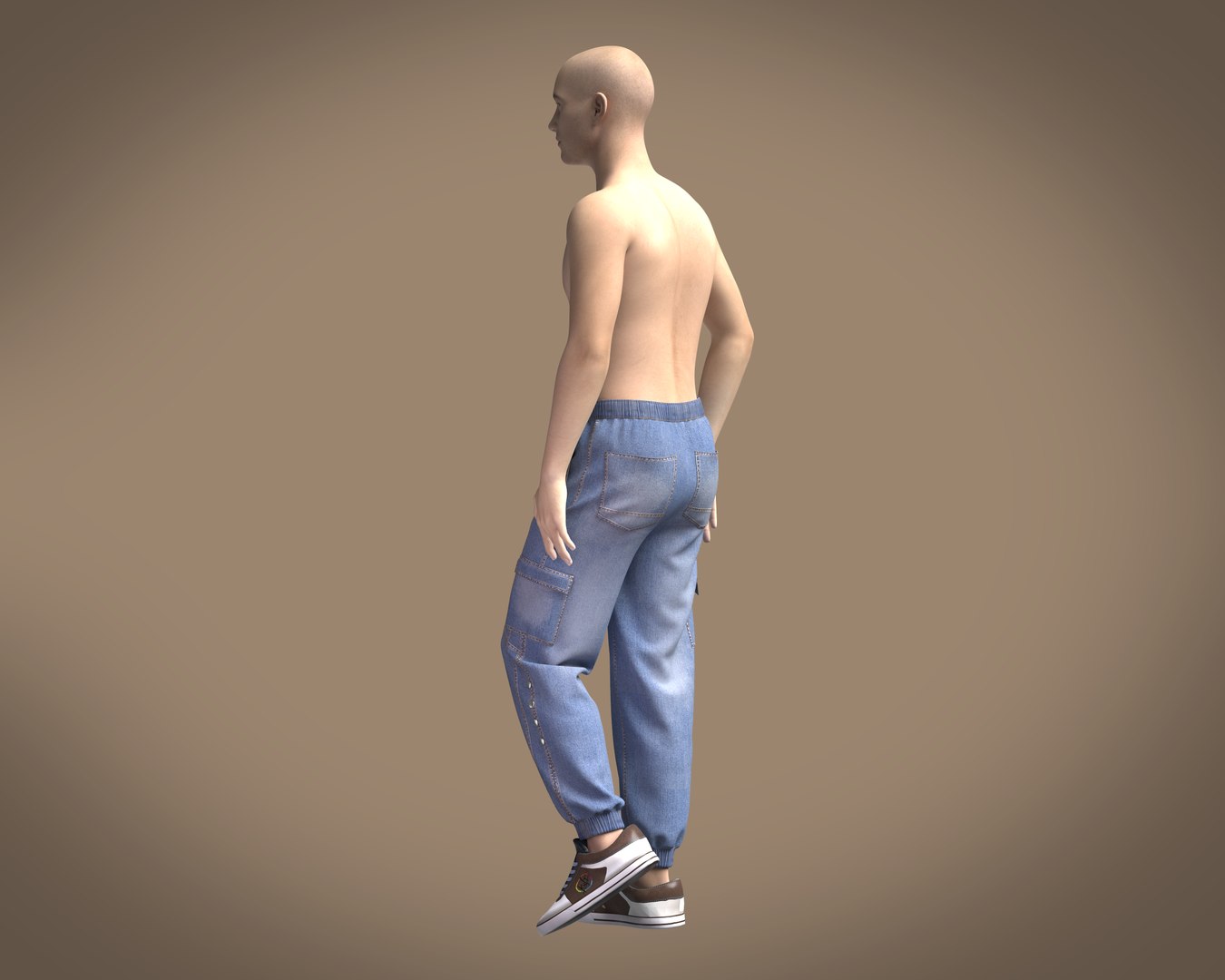 Denim Wash Pant Model Turbosquid