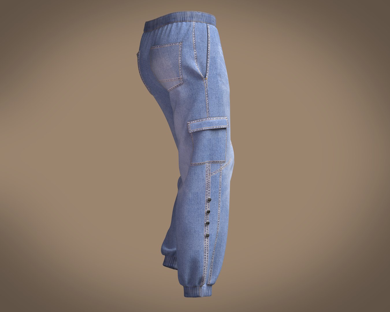 Denim Wash Pant Model Turbosquid