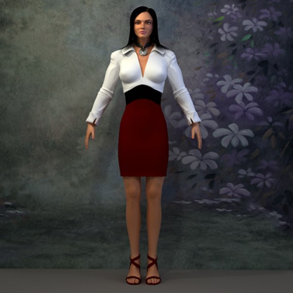 Ds Max Female Human Character Jessica