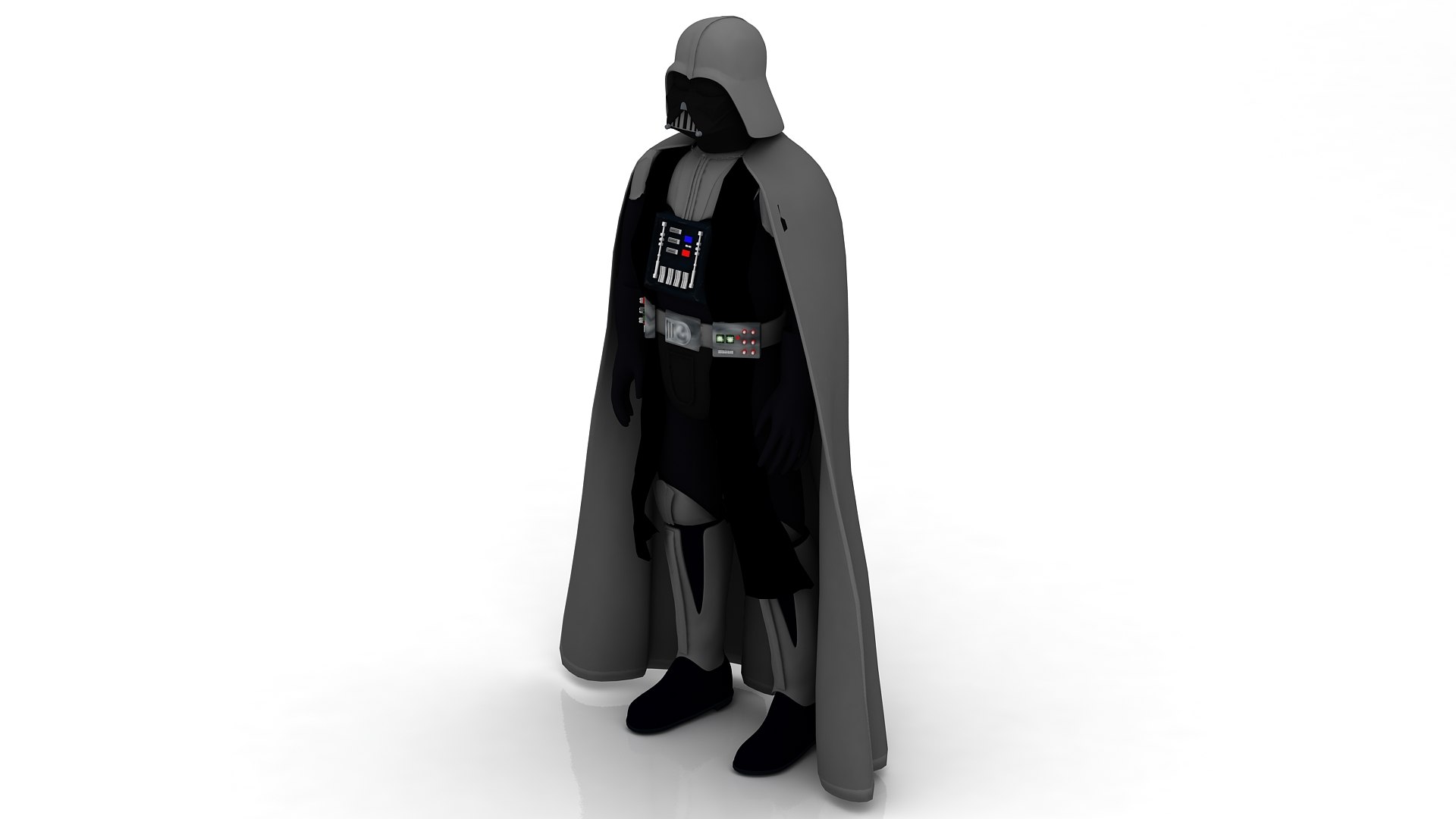 3D Model Black Character Darth Vader TurboSquid 1612160