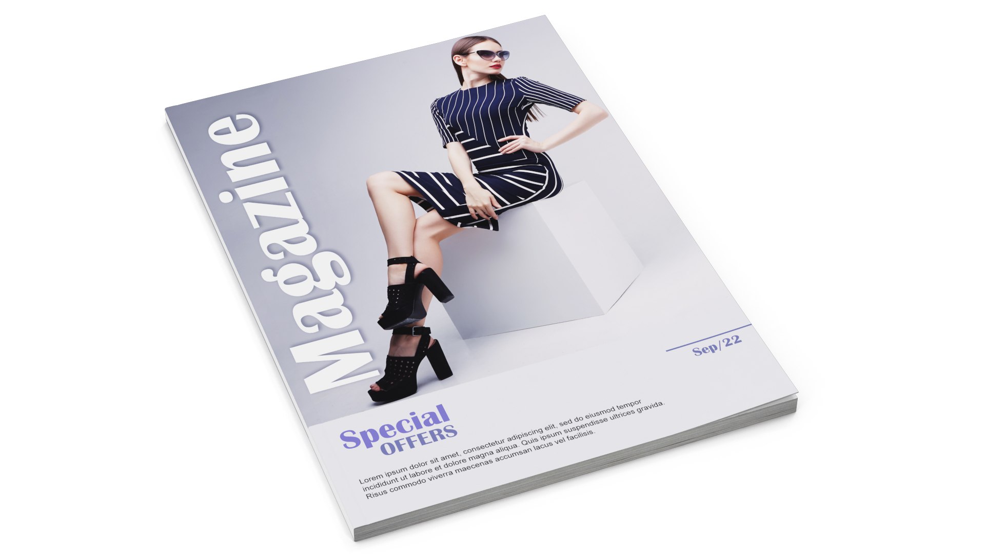 Fashion Magazine Mockup 3D Model TurboSquid 2046582