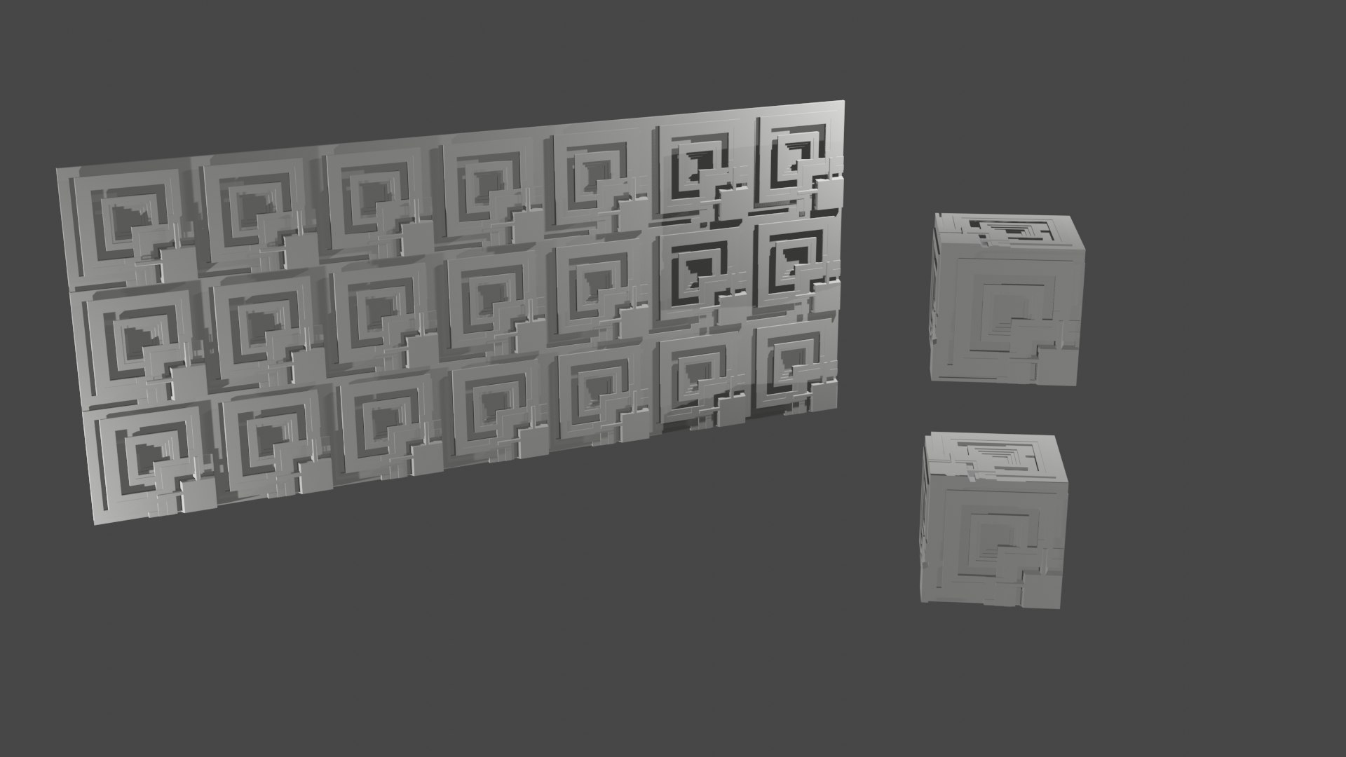 MAYAN Cubes 3D Model TurboSquid 2023959