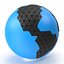 world globe triangles