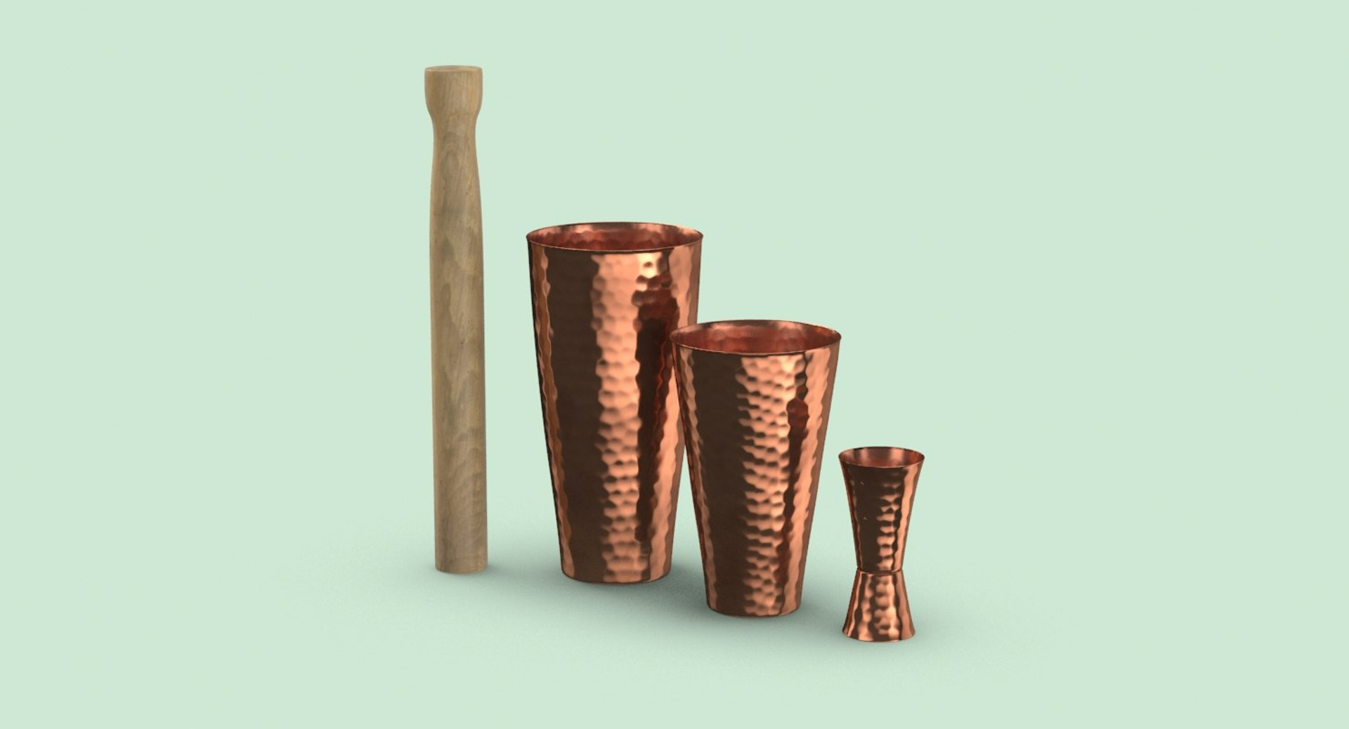 The Shaker Hammered, Copper Shaker Hammered