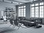 Escena interior de sala de estar para Cinema 4D y Octane Render