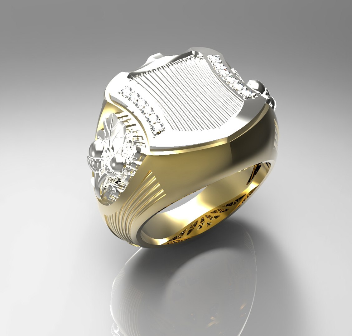 Stone Rings Model 3d Stone Ring Model