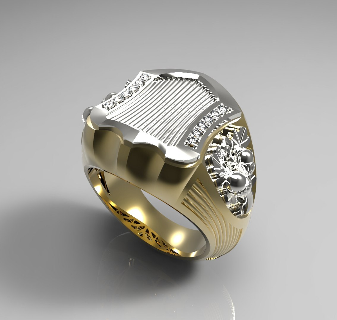 Stone Rings Model 3d Stone Ring Model