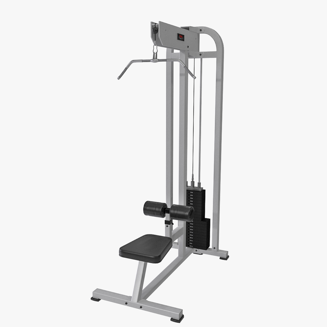 3d Model Of York Lat Pulldown Machine