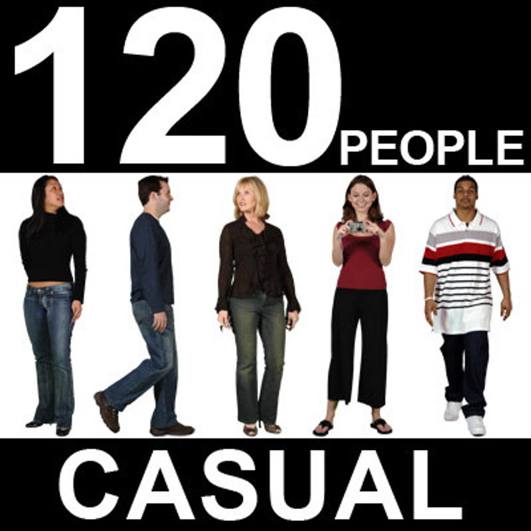 120 Casual People Textures - TurboSquid 319372