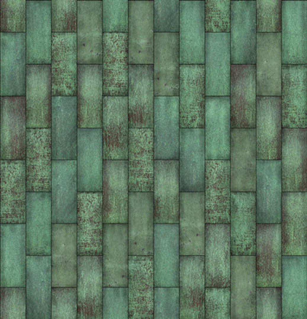 verdigris roof TurboSquid 313001