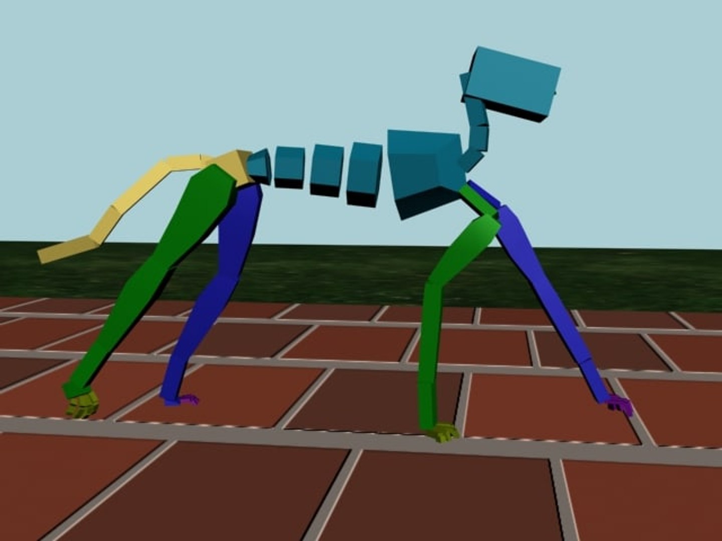Dog Cantering Straight 500 TurboSquid 354265