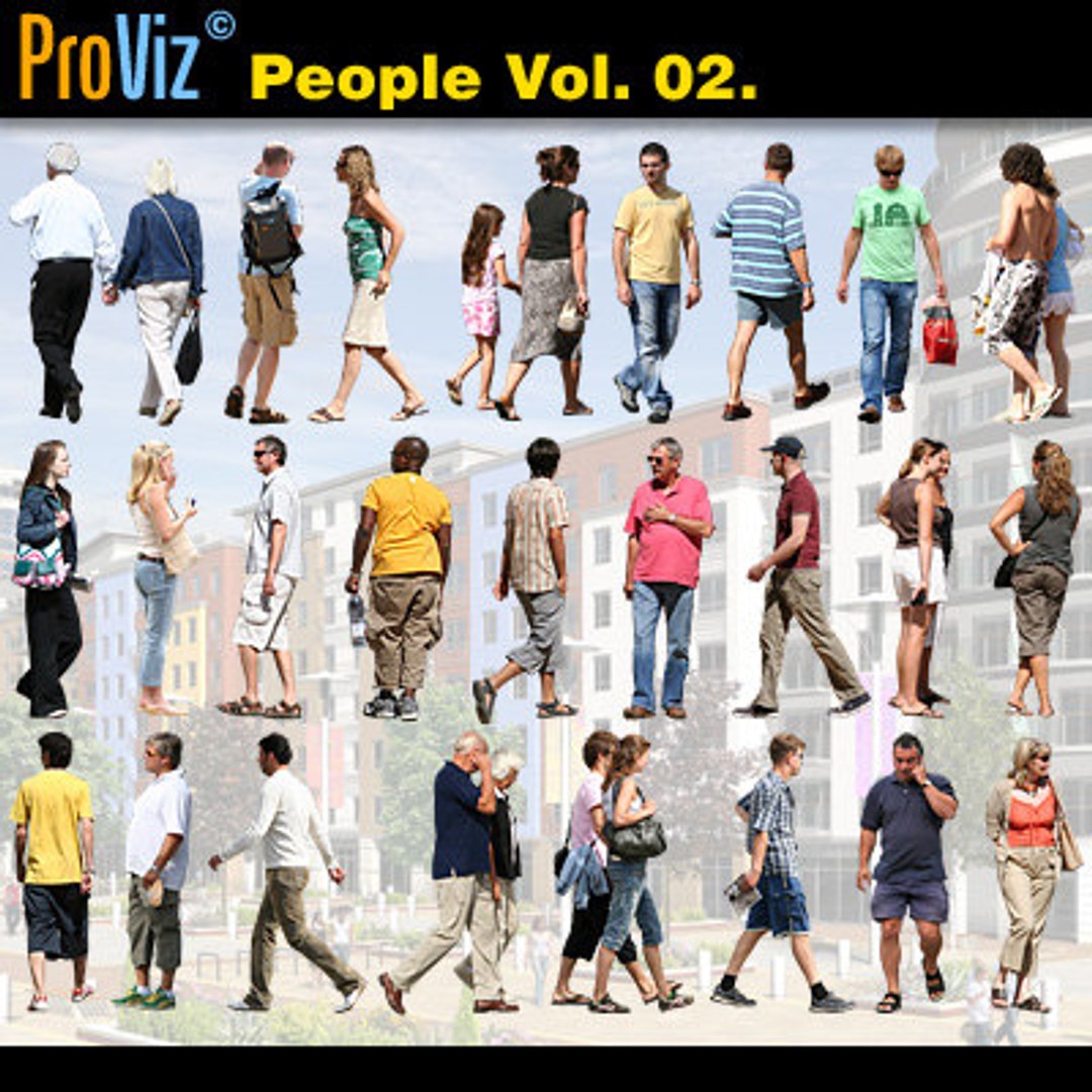 3dRender Pro-Viz People Vol. 02 - TurboSquid 405507