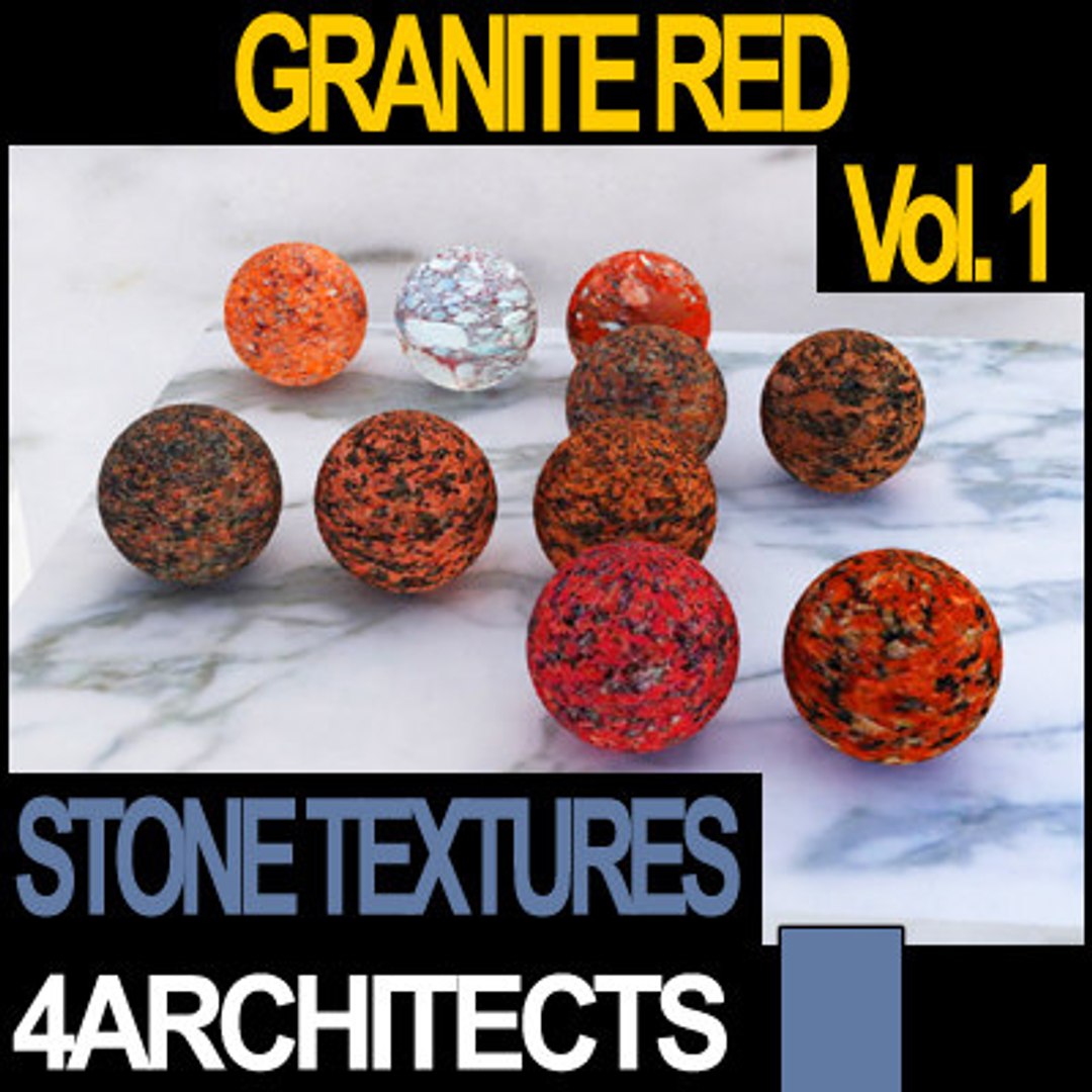 Granite Rendering Granite Red Vol. 1 - Textures & Materials - TurboSquid 500669