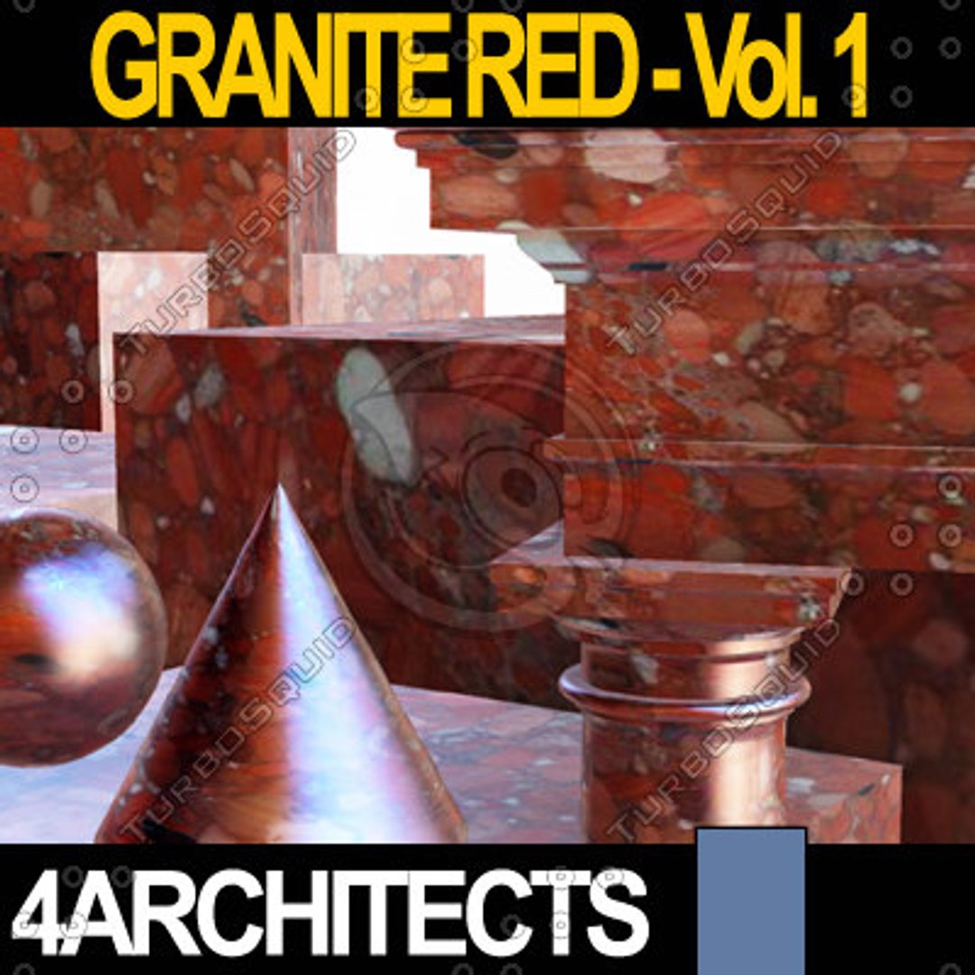 Granite Rendering Granite Red Vol. 1 - Textures & Materials - TurboSquid 500669