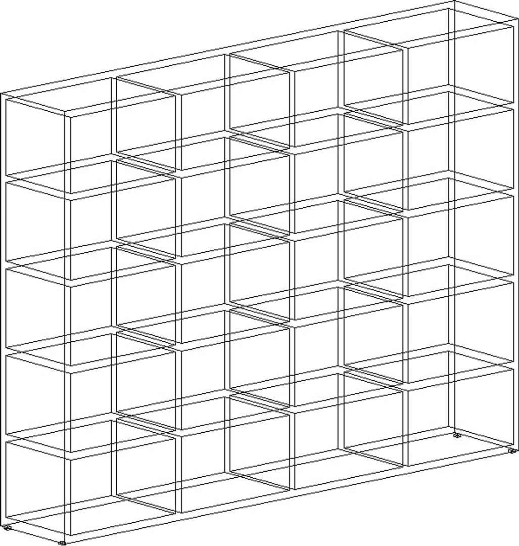 Bookcase_B TurboSquid 496094