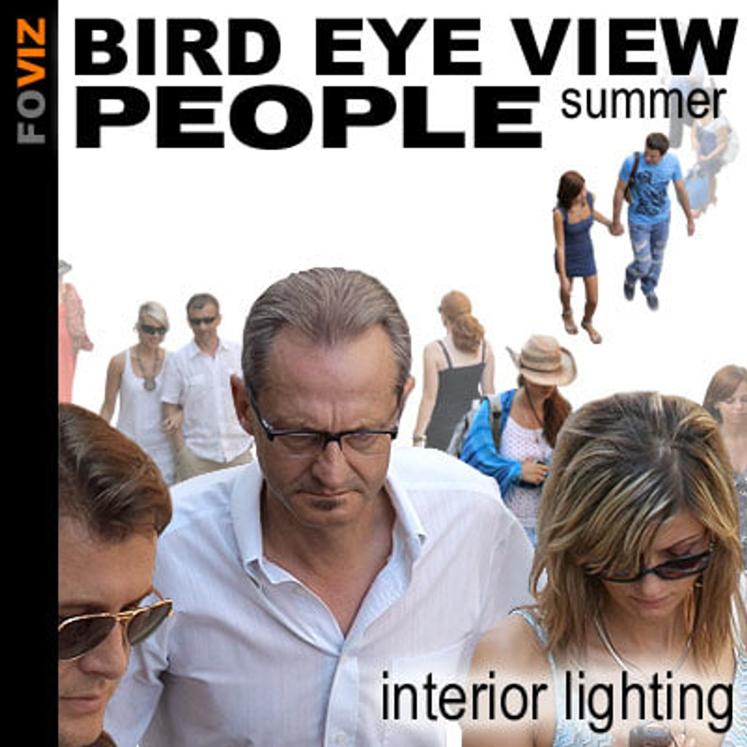 Bird Eye View Summer People Interior Lighting Turbosquid 548965