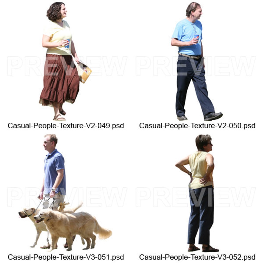 150 Casual People Textures - Bundle - TurboSquid 676944