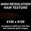 High Resolution Hair Texture - Dark Brown