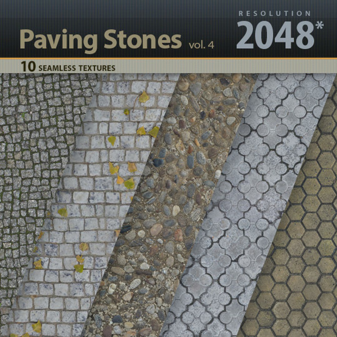Paving Stones Textures vol.4 - TurboSquid 680523