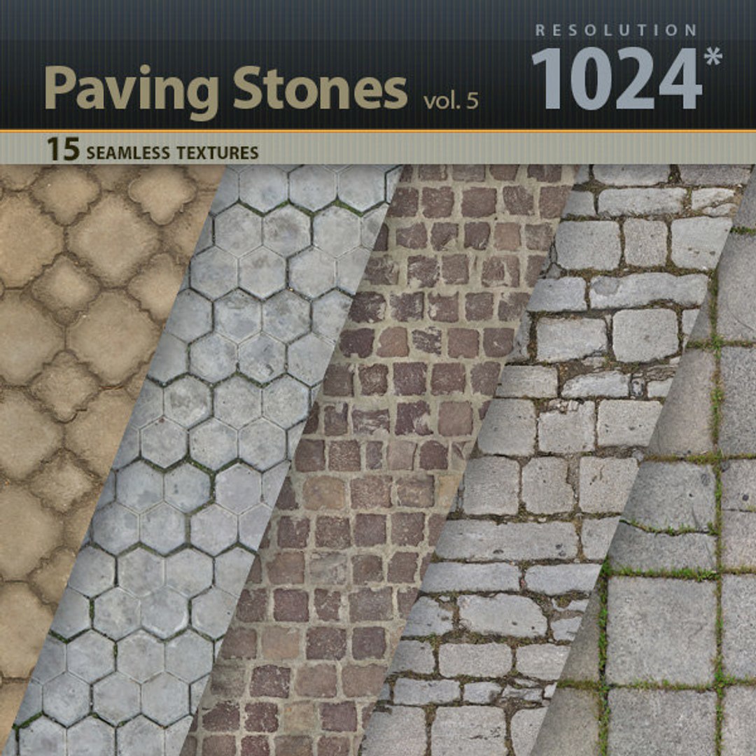 Paving Stones Textures vol.5 - TurboSquid 706170
